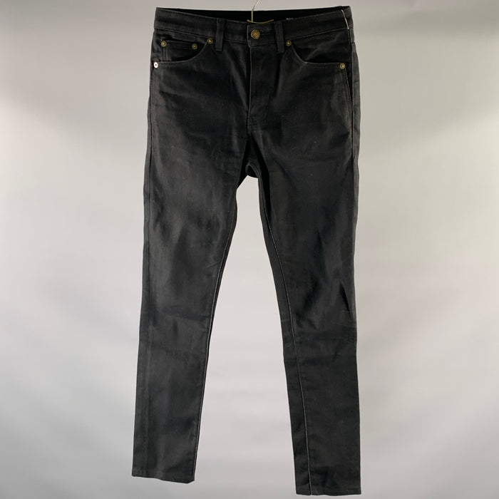 SAINT LAURENT Size 27 Black Denim Skinny Jeans