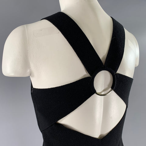 PURIFCACION GARCIA Size M Black Silver Viscose Polyester Tank Top