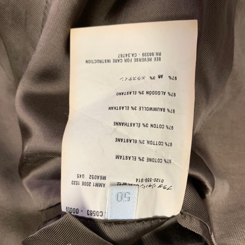 MIU MIU Size 40 Khaki Corduroy Cotton Blend Notch Lapel Suit