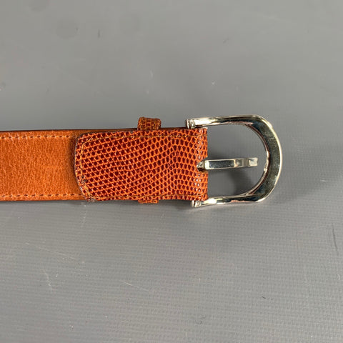 ABAS Size 38 Brown Lizard Belt