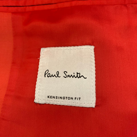 PAUL SMITH Size 38 Orange Wool Blend Notch Lapel Suit