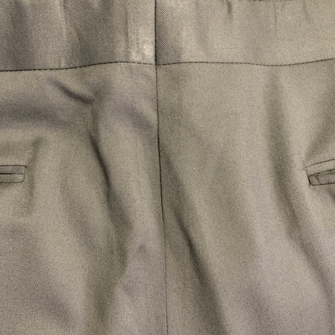 JOHN VARVATOS Size 40 Regular Black Wool Twill Notch Lapel Suit