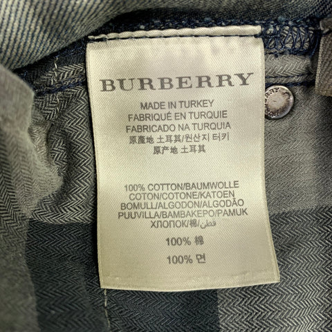 BURBERRY BRIT Size 30 -Steadman-  Navy Cotton Straight Jeans