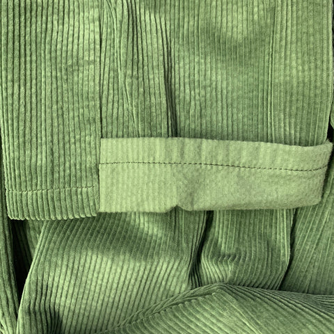 HAIDER ACKERMANN Size 34 Green Corduroy Cotton Blend Belted Casual Pants