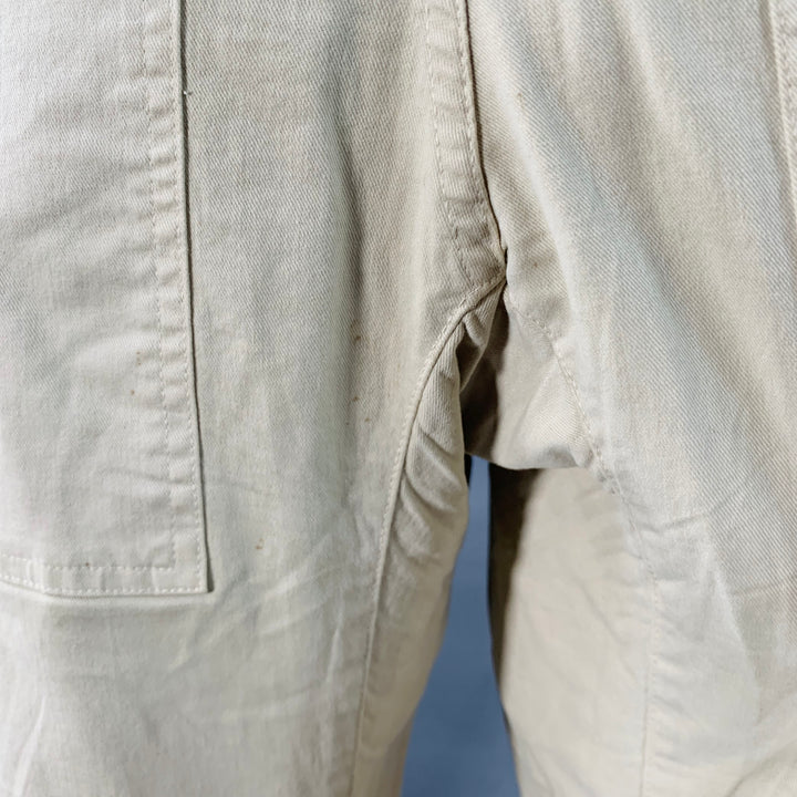 NILI LOTAN Size 2 Tan Cotton Blend Twill Barrel Casual Pants