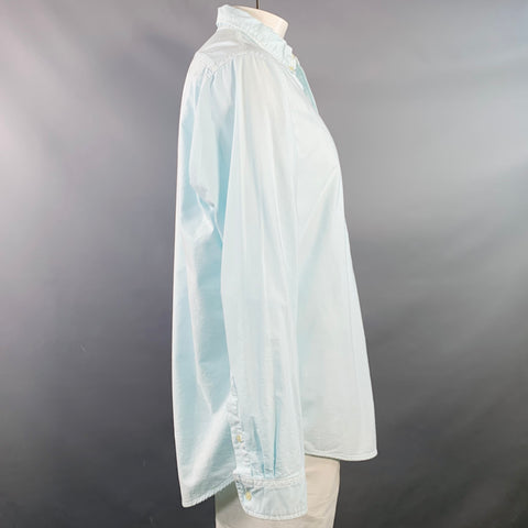 POLO by RALPH LAUREN Size XL Light Blue Cotton Classic Fit Long Sleeve Shirt