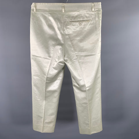 AGNÈS B. Size 33 Ivory Cotton Viscose Dress Pants