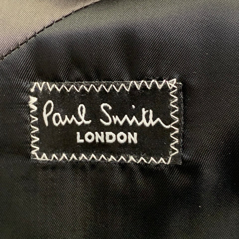 PAUL SMITH Size 38 The Byard Black Velvet Viscose Blend Notch Lapel Sport Coat