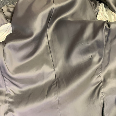 Costume POLO by RALPH LAUREN Taille 38 Coupe classique Gris Rayures craie Revers crantés