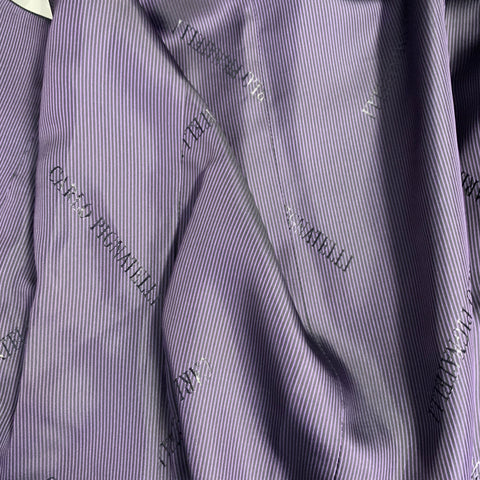 CARLO PIGNATELLI Size 42 Black Purple Stripe Acetate Wool Vest