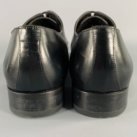 TO BOOT NY Size 9.5 Black Leather Derby Lace-Up Shoes