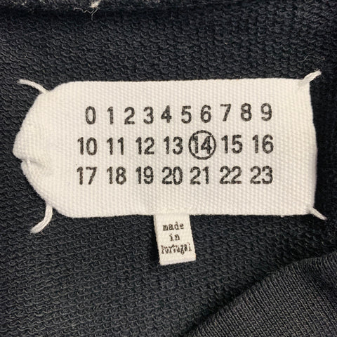 MAISON MARGIELA Size S Black Cotton Elbow Patches Sweatshirt