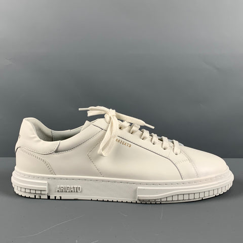 AXEL ARIGATO Size 12 White Solid Leather Lace Up Sneakers