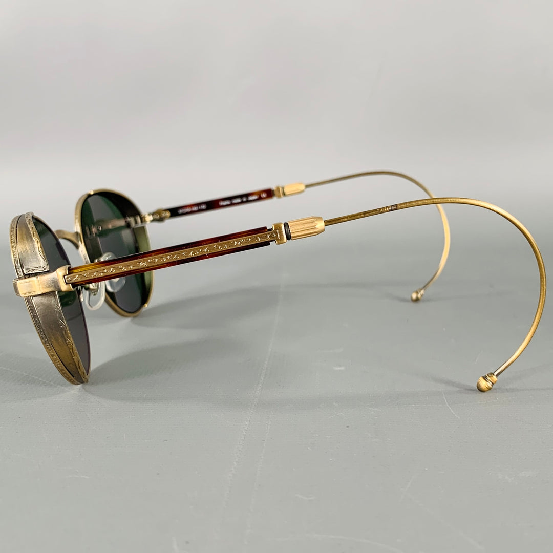 MATSUDA Tortoise Shell Antique Gold Sunglasses