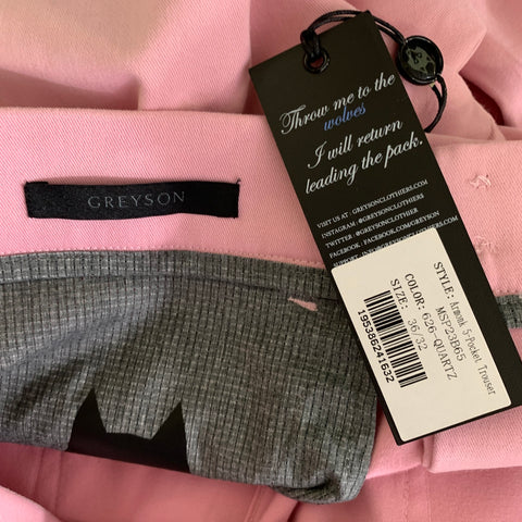 GREYSON Size 36 Pink Pale Pink Cotton Elastane Jean Cut Casual Pants