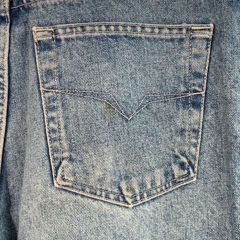 VERSACE JEANS COUTURE Size 34 Blue Cotton Twill Tapered Zip Fly Jeans