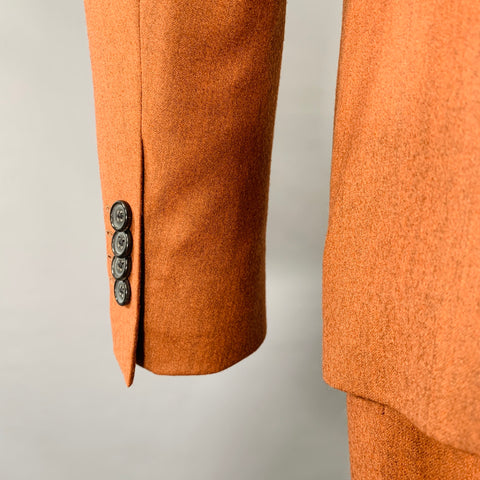 PAUL SMITH Size 38 Kensington Brown Wool Cashmere Notch Lapel Suit