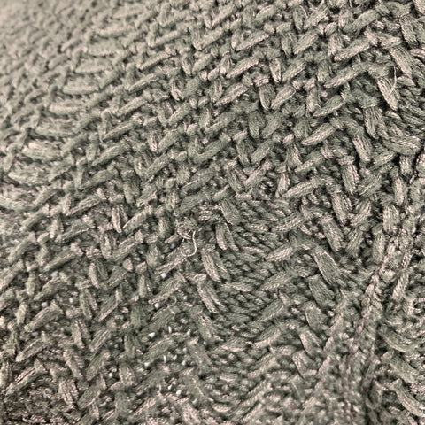 JOHN VARVATOS Size L Green Knit Cotton Silk V-Neck Sweater