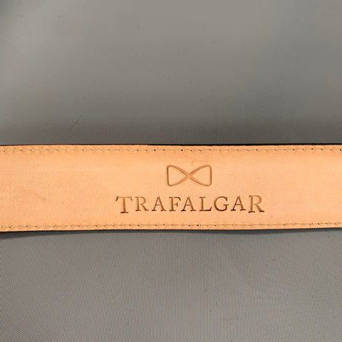 TRAFALGAR Size 40 Balck Crocodile Leather Belt