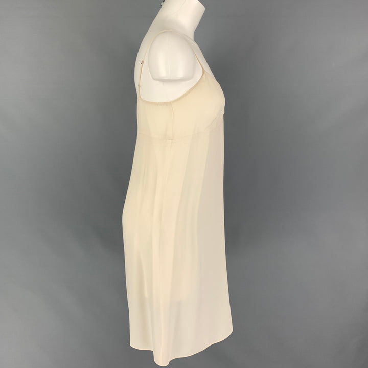 TWELFTH STREET Size S Cream Silk Slip Dress