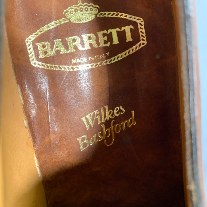 BARRETT Size 9.5 Brown 521062 Leather Brogue Loafers
