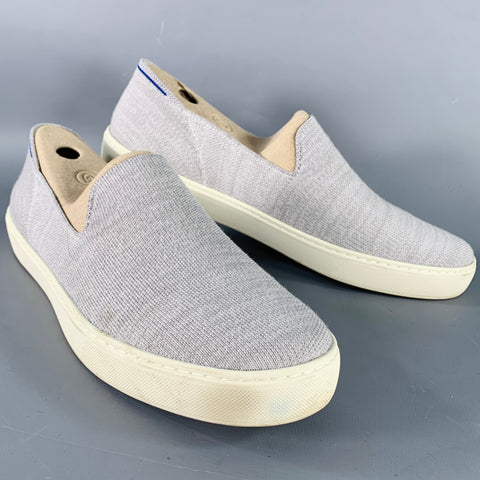 ROTHY'S Size 13 Grey Wool Blend Slip On Sneakers