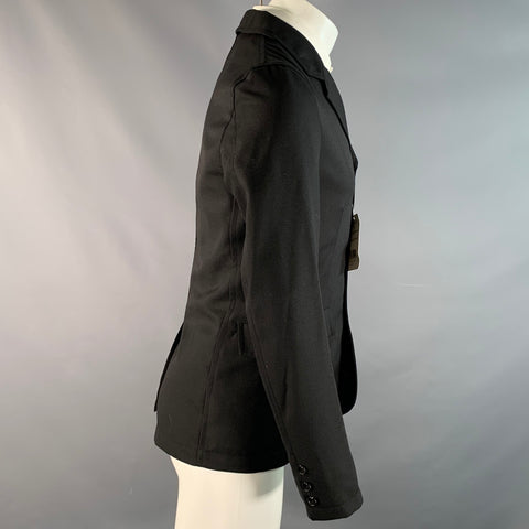COMME des GARCONS SHIRT Chest Size S Black Polyester / Wool Sport Coat
