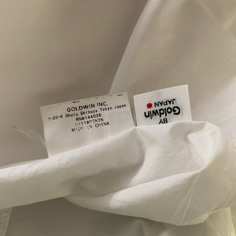 GOLDWIN Size L White Polyester One Pocket Short Sleeve Shirt