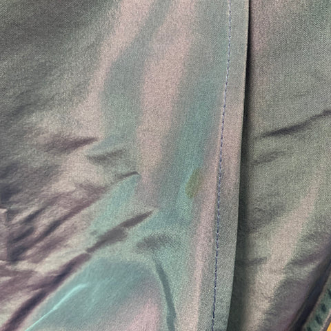 PAUW Size S Powder Blue Taffeta Bubble Hem Skirt