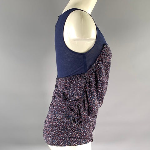 MARC by MARC JACOBS Size XS Navy Spotted Tank Casual Top