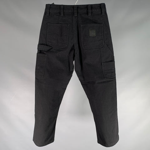 CARTHARTT Size XS Black Cotton High Waisted Casual Pants
