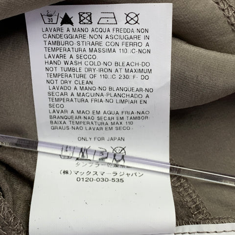 MAX MARA Taille S Coton mélangé marron Top décontracté à manches courtes