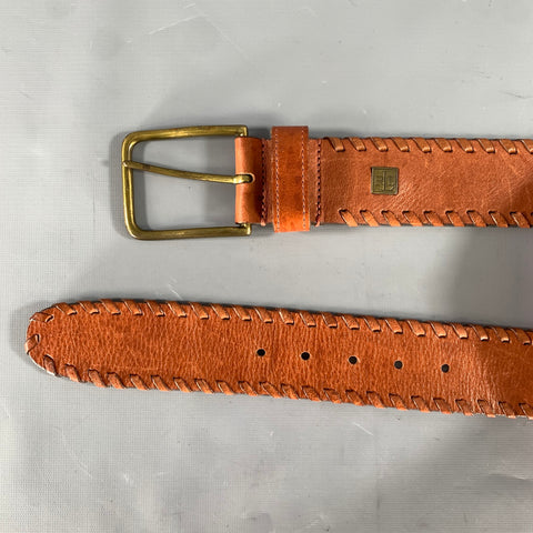 LAUREN by RALPH LAUREN Size S Tan Woven Leather Belt