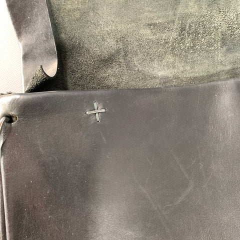 M.A+ Black Leather Tote Bags