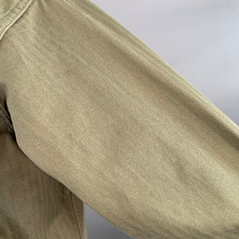 ENGINEERED GARMENTS Size L Olive Cotton Herringbone Shawl Collar Jacket