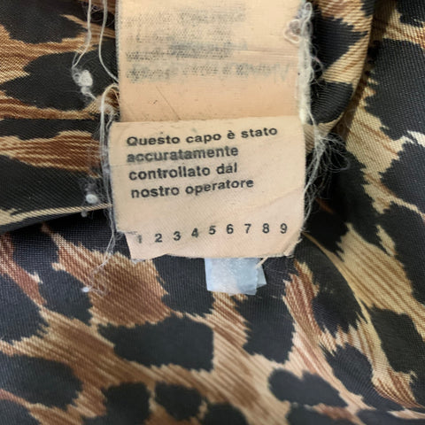 DOLCE & GABBANA Size 6 Black Wool Blend Leopard Blazer Jacket (Indoor) / Blazer