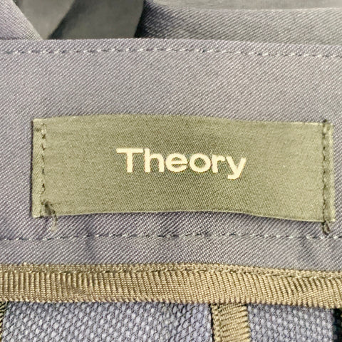 THEORY Size 31 Black Polyamide Blend Flat Front Casual Pants