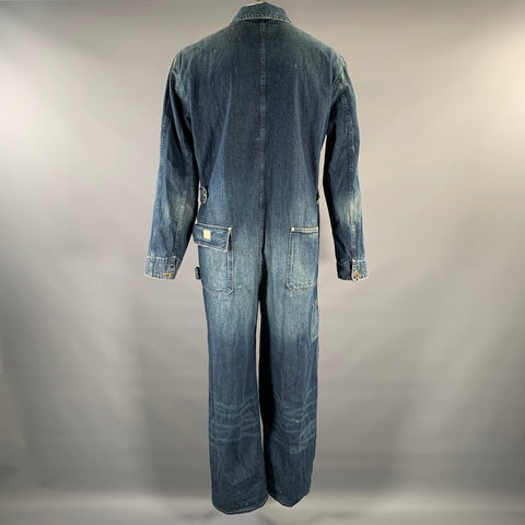 RRL by RALPH LAUREN Size XL Indigo Wash Denim Jumpsuit