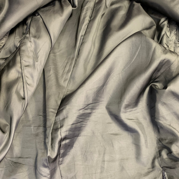 GIORGIO ARMANI Size 44 Regular Grey Blue Woven Wool Sport Coat