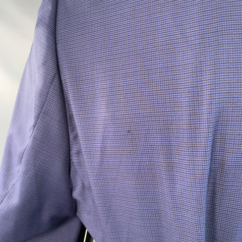 PAUL SMITH Size 44 Blue Grid Wool Notch Lapel Sport Coat