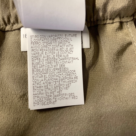 BRUNELLO CUCINELLI Size 6 Olive Gold Cotton Pleated Cargo Casual Pants