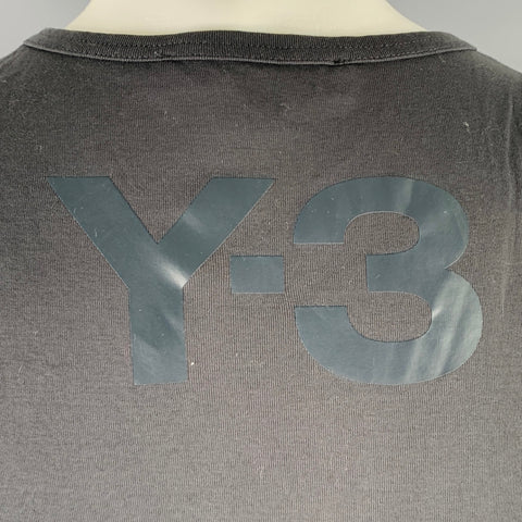 Y-3 Size M Grey Charcoal Organic Cotton Sleeveless Tank Top