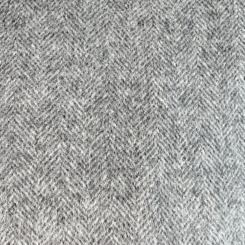 BAND OF OUTSIDERS Size L Grey Virgin Wool Mohair Herringbone Bomber Jacket