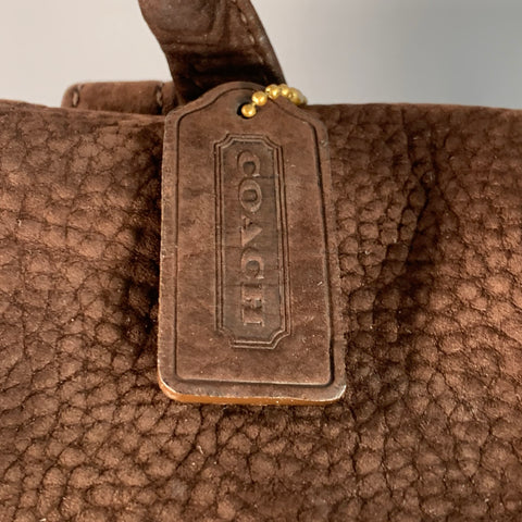 COACH One Size Sonoma Brown Suede Backpack Bag