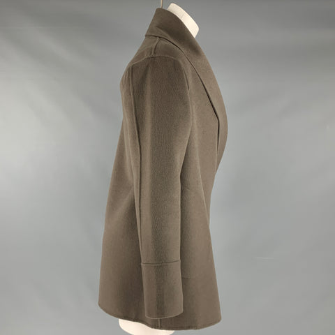 LORO PIANA Size M Grey Taupe Cashmere Shawl Collar Jacket
