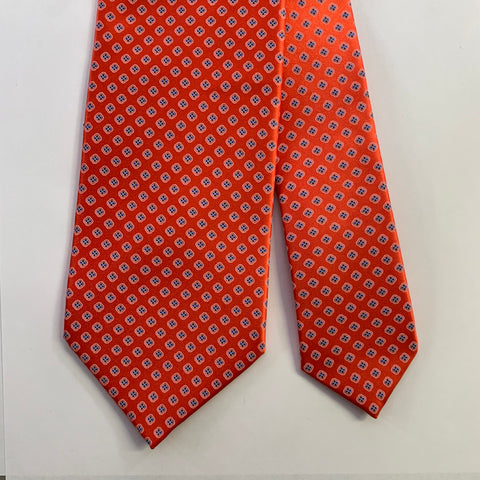 DOLCEPUNTA Pink Blue Floral Silk Tie