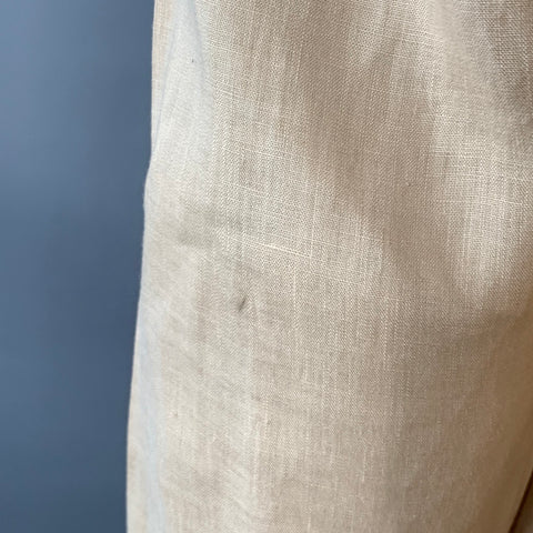 Chemise à manches longues ASPESI en lin pêche, demi-patte de boutonnage, taille XL