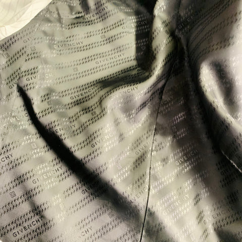 GIVENCHY Size 38 Grey Black Purple Plaid Contrast Trim Wool Blend Sport Coat