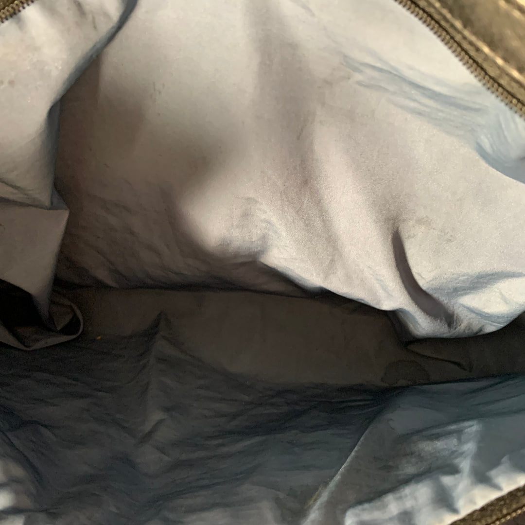 TUMI Black Leather Overnight Bag
