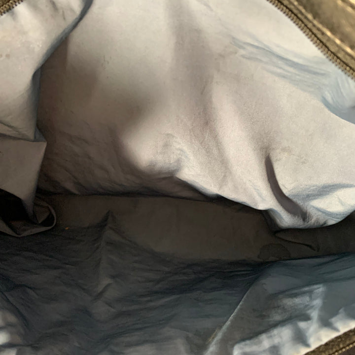 TUMI Black Leather Overnight Bag